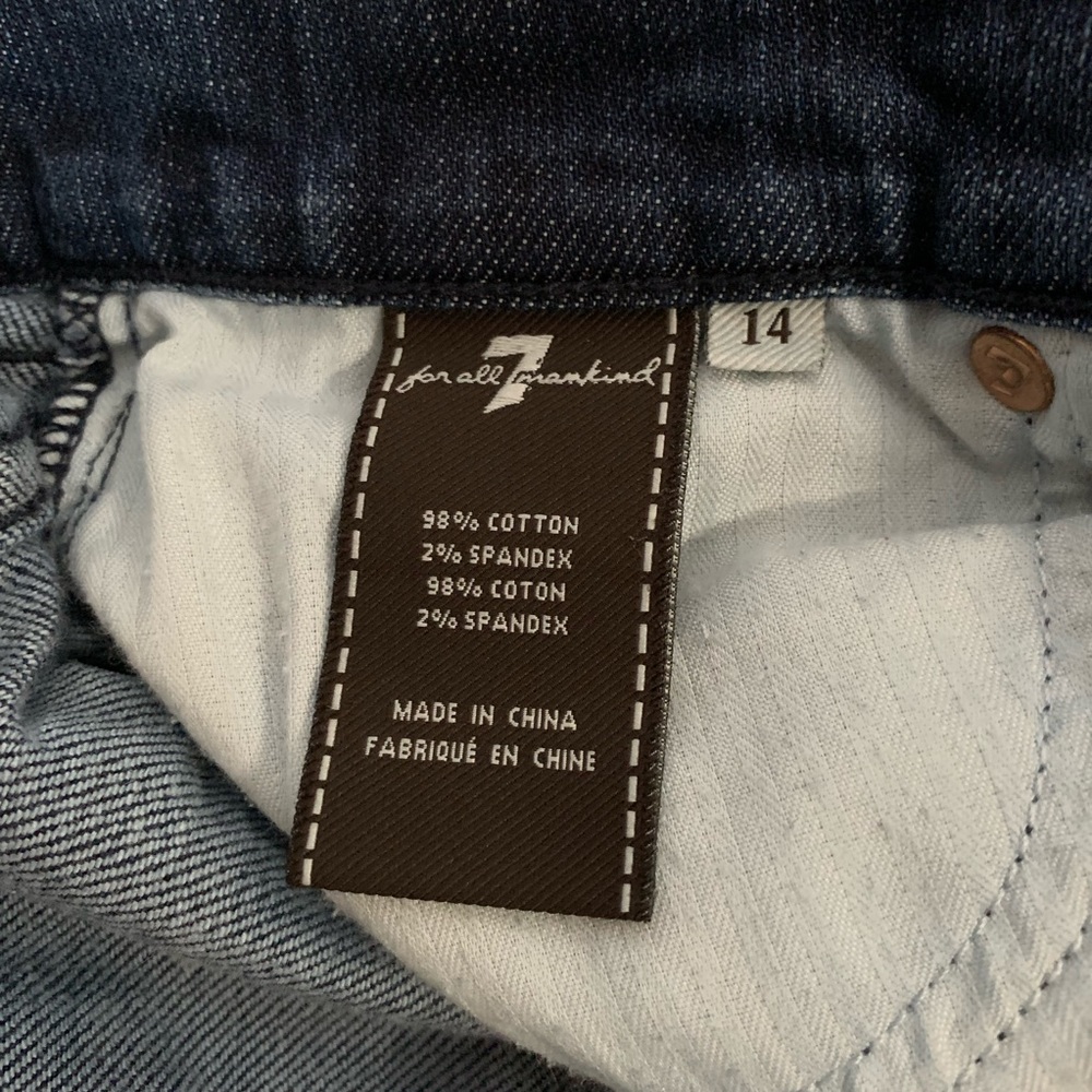 7 For All Mankind Roxanne Jeans Sz 14 - Picture 6 of 7
